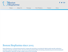 Tablet Screenshot of bostonbiopharma.com